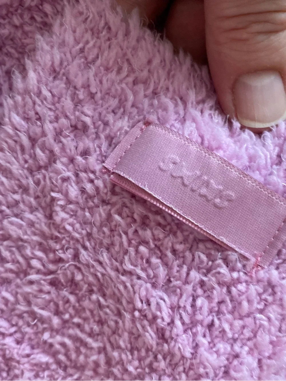 Skims pink Cozy scarf
